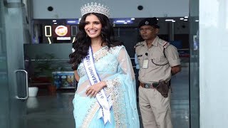 Miss Diva Universe 2019 Vartika Singh's Homecoming Day 1