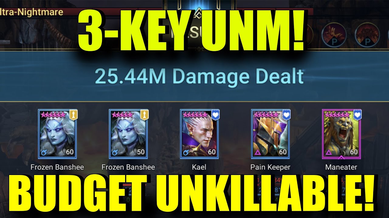 3 Key Unm With This New Budget Unkillable Comp Raid Shadow Legends Youtube