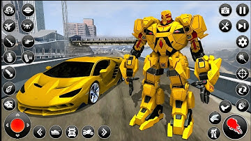 Dino Robot Car Transformation 🦖🚗 | Robot Game Offline | Gadi Wala Robot War Part:05