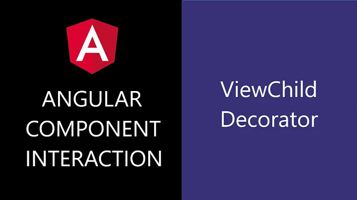 Angular Component Interaction - 6 - ViewChild Decorator