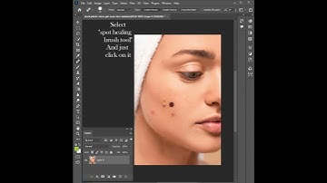 Remove Pimples in just one click on photoshop cc 2022. #shorts