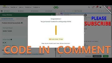 GFG POTD 07/12/2024 IN C++ MOST IMPORTANT INFORMATION | CODE IN COMMENT #geeksforgeeks #gfg #potd