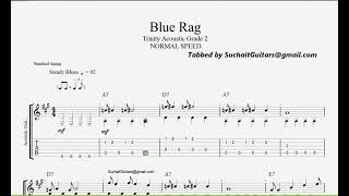 Blue Rag (ft - slow and normal speed) - Trinity Acoustic Grade 2 guitar lesson