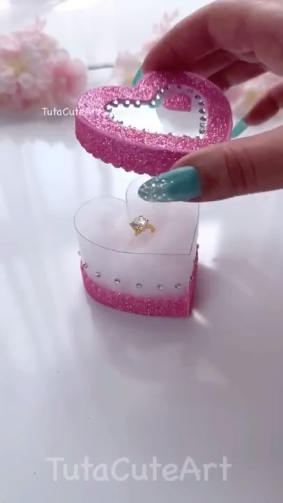 DIY Cute Ring Gift Box Idea 💗💍