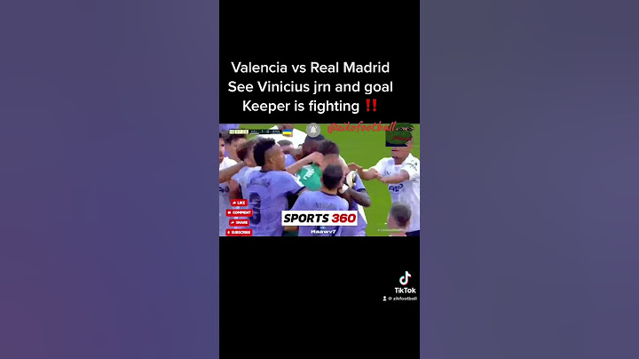 Valencia vs Madrid see Vinicius jrn is fighting with the goal keeper #football #madrid  #vinicius