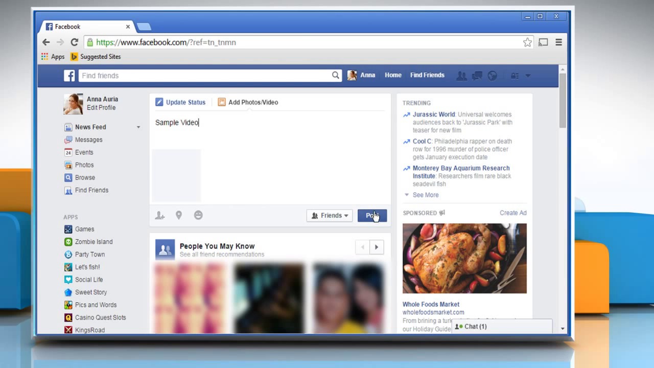 How to upload videos to Facebook®
