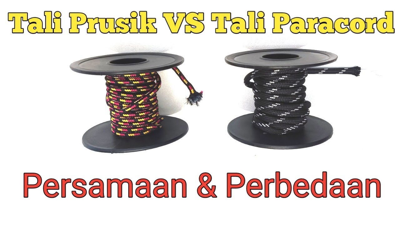 Tali prusik dan paracord - Perbedaan dan Persamaan
