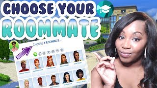 CHOOSE YOUR ROOMMATE MOD! | The Sims 4 Discover University \\ Mods