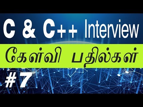 #7 C, C++ Interview questions || in Tamil