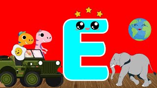 Dinosaur ABC Learning for Kids- Letter E with Nova and Rexo