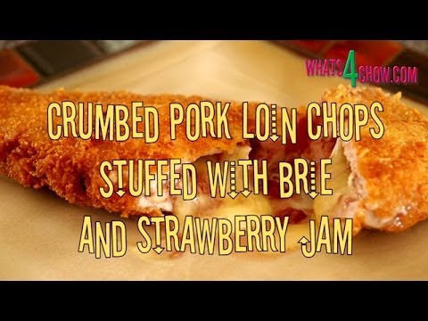 Crispy Cmbed Stuffed Pork Loin Chop Cmbed Pork Loin Chops Stuffed With Brie And Strawberry Jam-11-08-2015