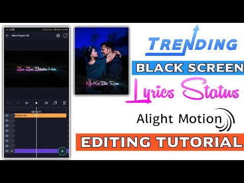 Alight Motion - Trending Color Ray effect  Lyrics Status Editing Tutorial ✨