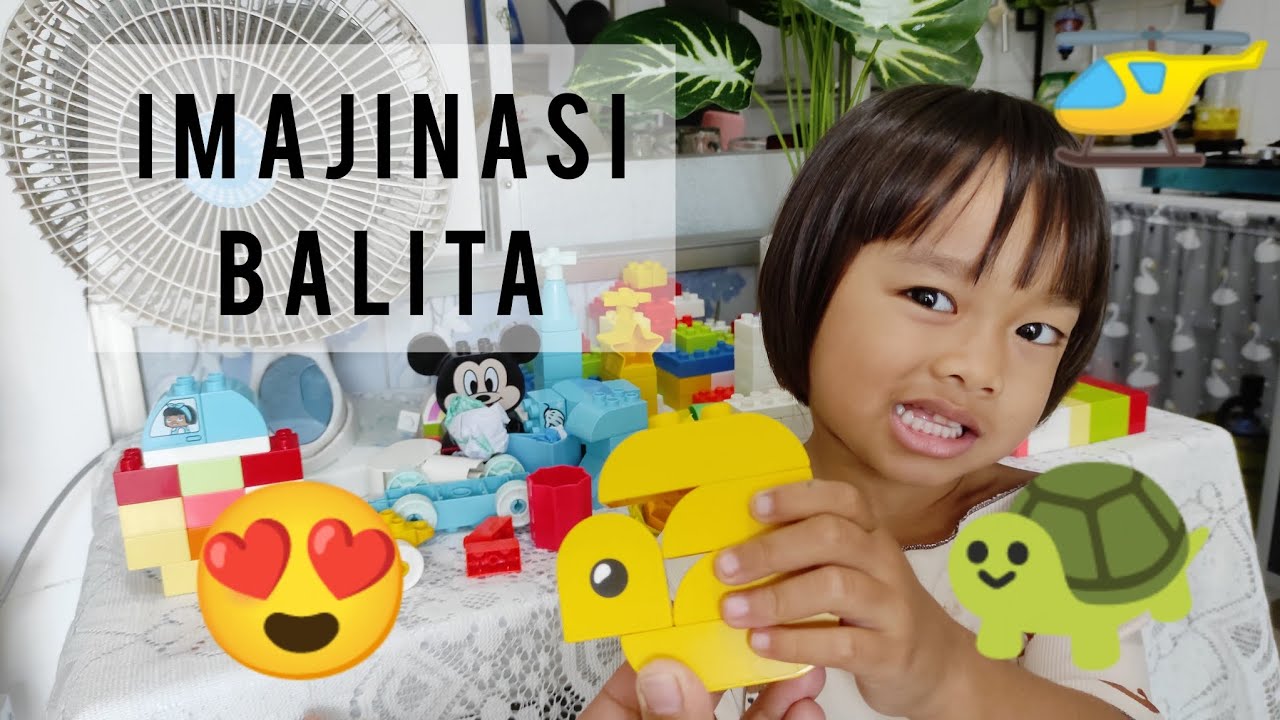KAKAK BALITA MEMBUAT KURA-KURA DARI LEGO DUPLO