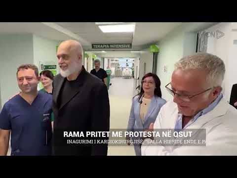 Rama pritet me protesta në QSUT/ Inagurimi i kardiokirurgjisë, “salla hibride ende e papërfunduar”