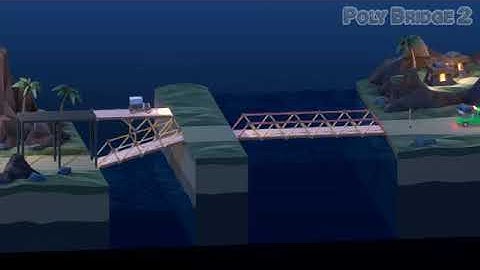 Glowing Gorge - Unity - Poly Bridge 2