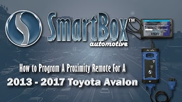How to Program a Proximity Key to a 2013 - 2017 Toyota Avalon