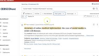 (SEE UPDATED VERSION IN DESCRIPTION) Searching EBSCOhost at Seton Hill University