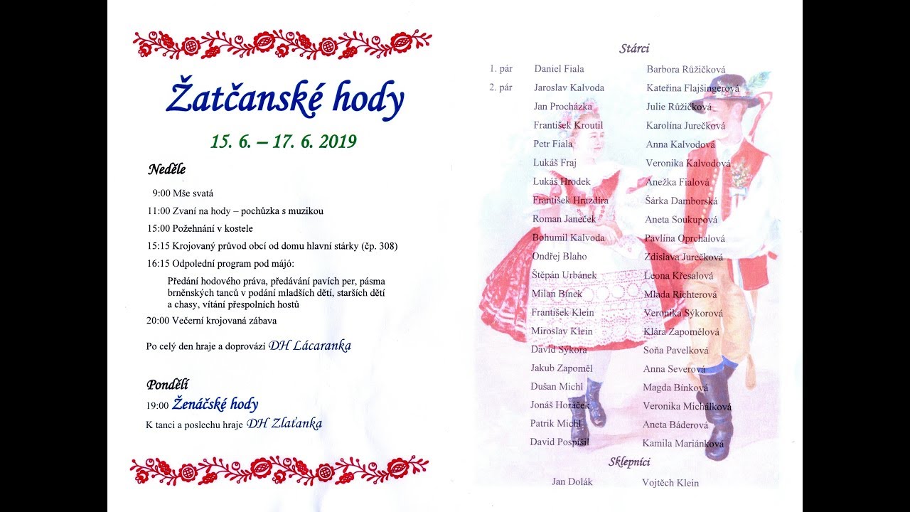 Žatčanské hody - Krojovaný průvod - LP 2019/06/16 05