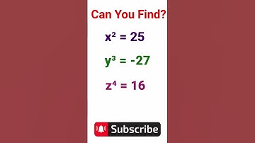 Olympiad problems | Exponents and powers | Equations | Algebra | Logic problems | #maths | #shorts