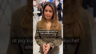 Sofia fortæller om sine erfaringer fra elevpladsmessen, Learnmark Business EUD & EUX, Horsens