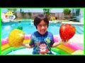 Ryan Pretend Play with Fruits and Learn Colors | Educational Video for Kids!!!