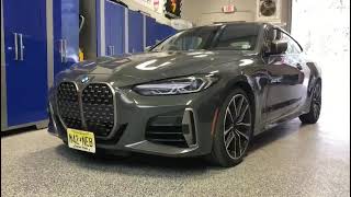 2021 BMW 440 added a motorized license plate