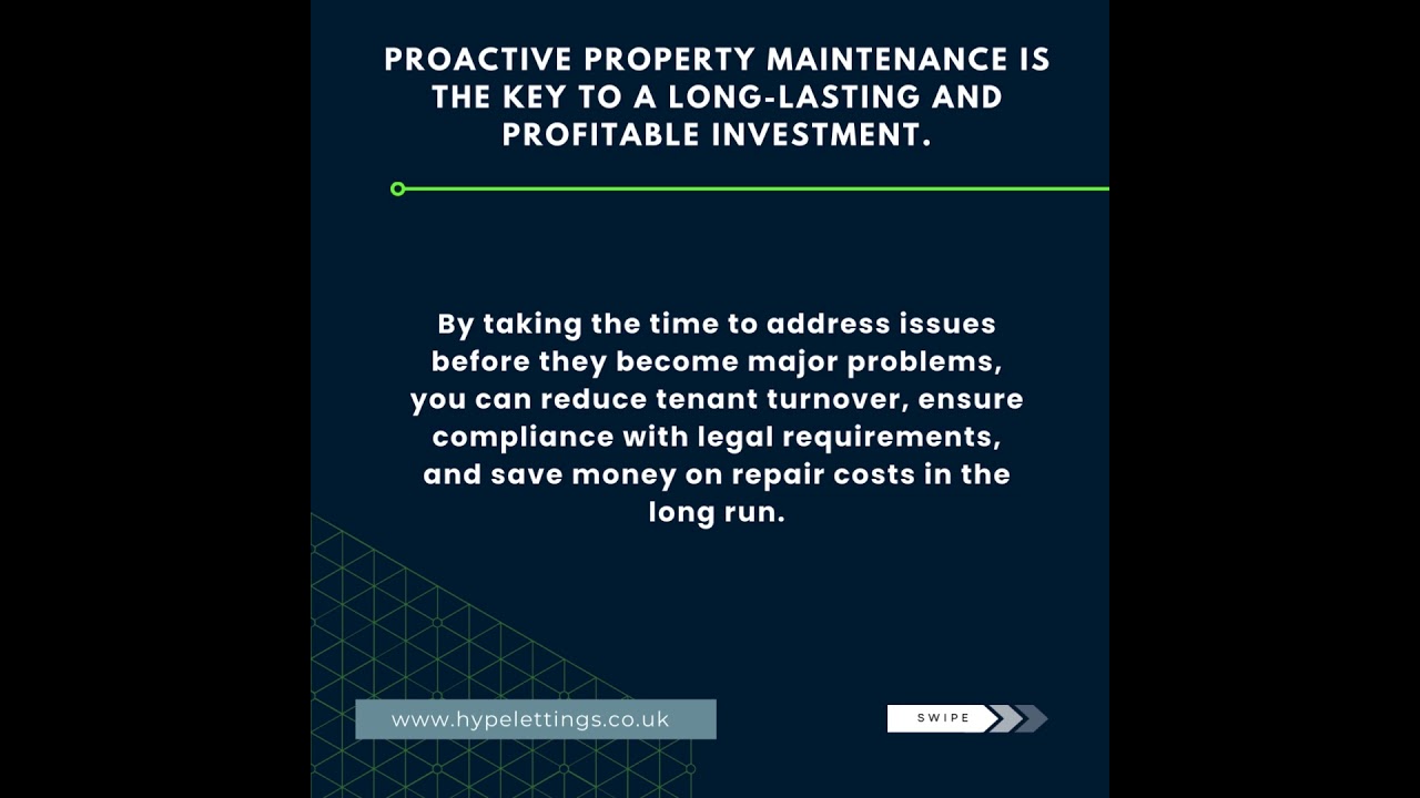 Make proactive property maintenance a top priority for your investment.