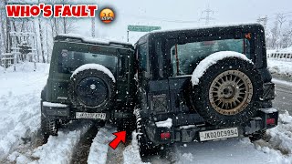 Thar and Jimny crashed in Snow | Be careful in Snow 😭