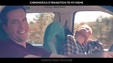 Chromatica II transition to 911 Meme (Car Cruch)