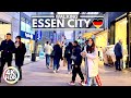 Essen, Germany 🇩🇪 Evening Walk in Shopping City - February 2022 - 4K-HDR 60FPS Walking Tour