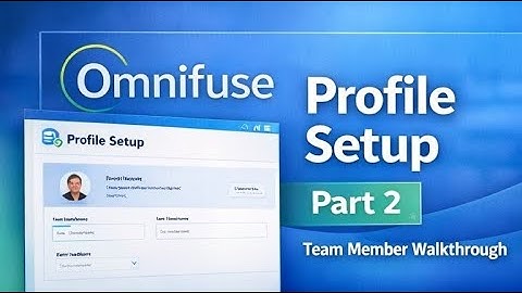 How Team Members Log In & Update Their Profile in Omnifuse | Team Access (Part 2)
