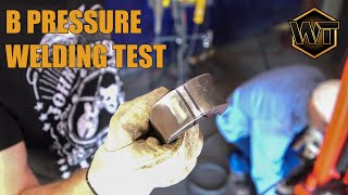 Initial B Pressure | Canada Welding Test
