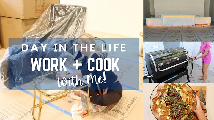 DAY IN THE LIFE / 5AM WAKE UP / WORK WITH ME / COOK WITH ME / BBQ STEAK TACO SALAD /Lauren Nicholsen