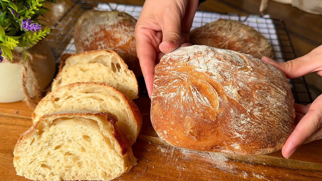 How to make No-Knead Bread! I don’t buy bread anymore, now I make it more delicious at home!