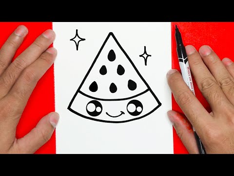 Video: Hvordan Tegne En Vannmelon