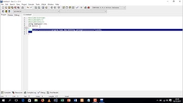 tutorial dev c++ membuat program luas dan keliling persegi