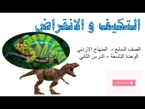 مفهوم التكيف - وانواعه التركيبي والسلوكي -التكيف عند النباتات و الحيوانات