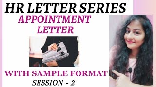 Appointment Letter | Sample Format | HR Letter Series #appointmentletter #hr #readytogetupdate