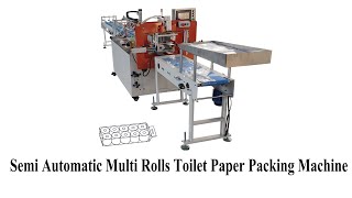Semi automatic multi rolls packing machine