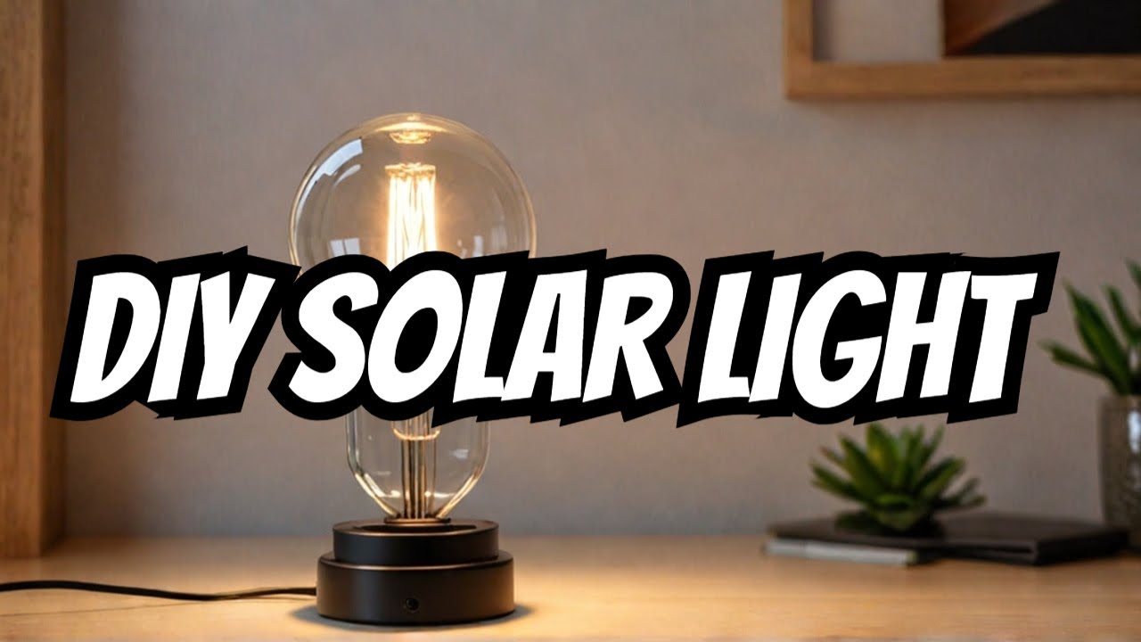 "Free Lighting from the Sun: Make Your Own Solar Lamp"|