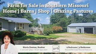 🏡 Farm for Sale in the Southern Missouri | Country Home, Barns, Shop & Rotational Grazing