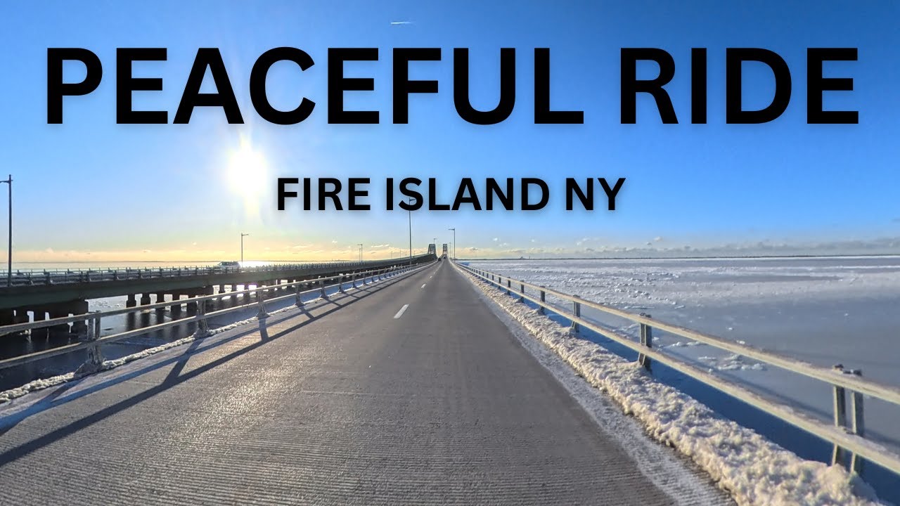 Quiet Morning Drive to Robert Moses | Fire Island NY (4K)