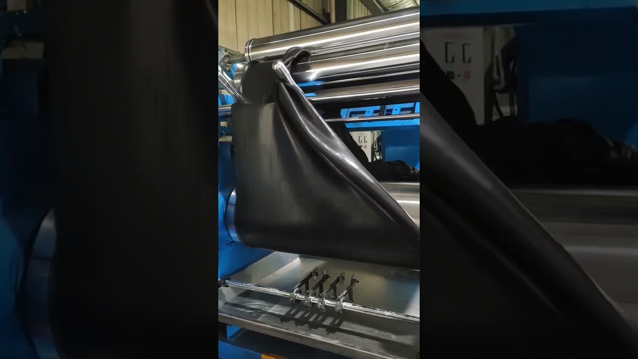 Rubber mixing mill processing rubbe compound