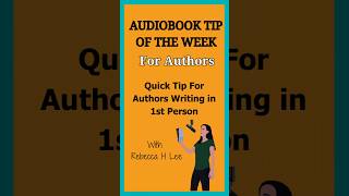 Quick Tip For Authors Writing In 1st Person #audiobooks #Authors #IndieAuthors