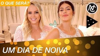 RACHEL E TATA EXPERIMENTAM VESTIDOS DE NOIVA