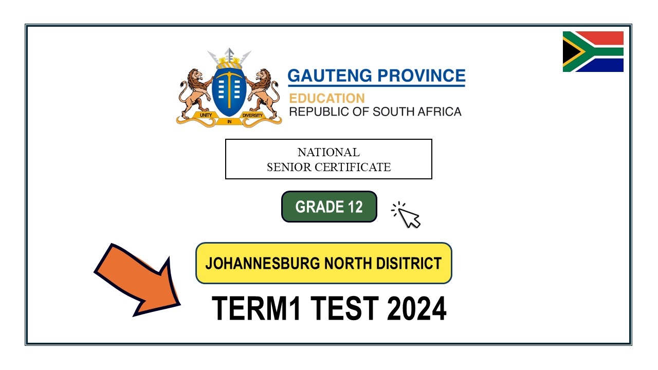 Gr12 Mathematics Term 1 2024 Test Gauteng Johannesburg North District