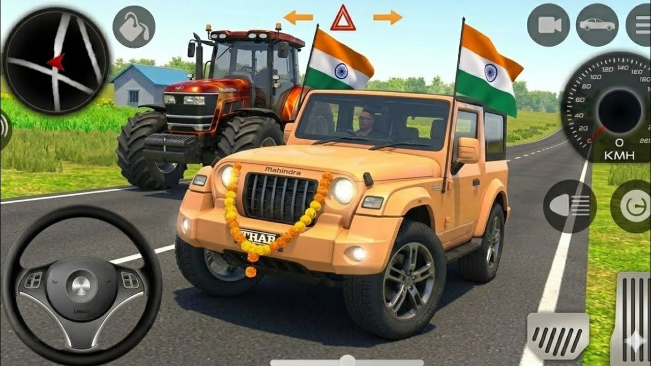 KrvxGaming Thar😈Games:Indian Red Thar (Gadi Wala Games) Car Game Android Game - #2026#india