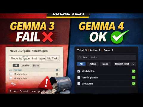 Gemma 4 vs Gemma 3 und Agentic Coding · Web Dev & AI