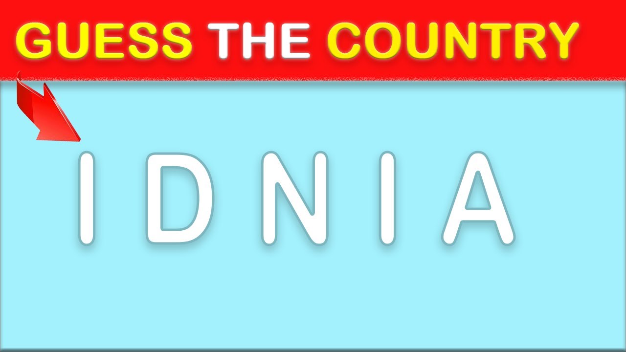 🚩Guess the country by its Scrambled Name? 🌎