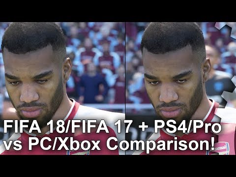 [4K] FIFA 18 vs FIFA 17 + PS4/Pro vs Xbox One vs PC Graphics Comparison!